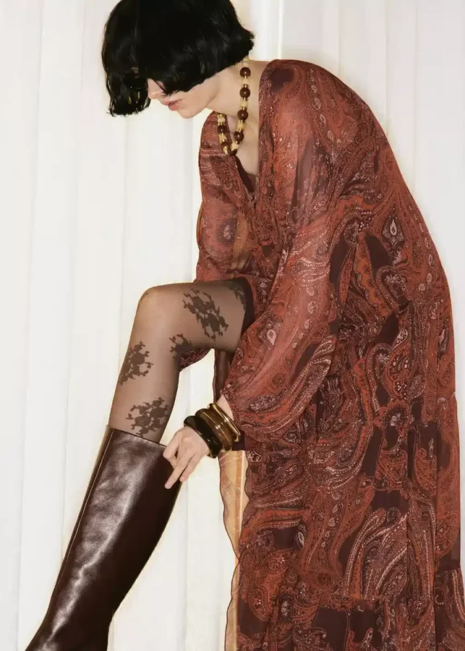 Oversize-Kleid mit Paisley-Print Oversize-Kleid mit Paisley-Print