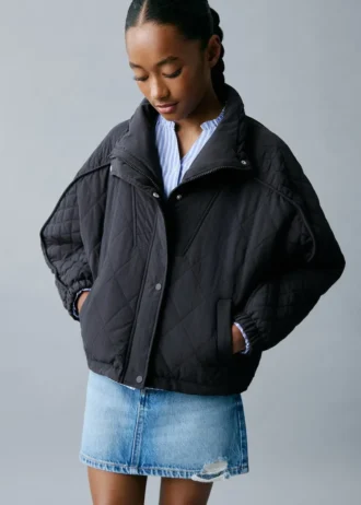 Oversized-Anorak mit Steppung