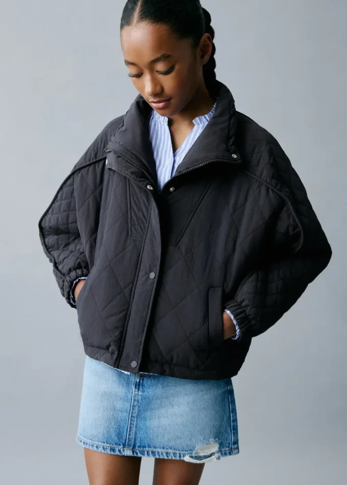 Oversized-Anorak mit Steppung