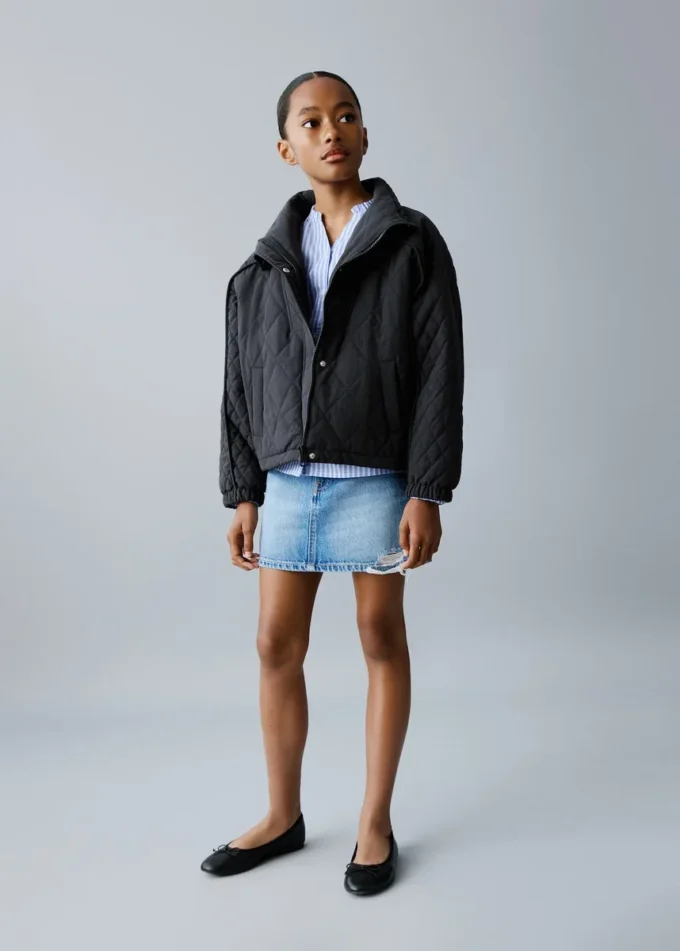 Oversized-Anorak mit Steppung
