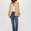 Oversized-Barnjacke mit Schulterklappen Oversized-Barnjacke mit Schulterklappen