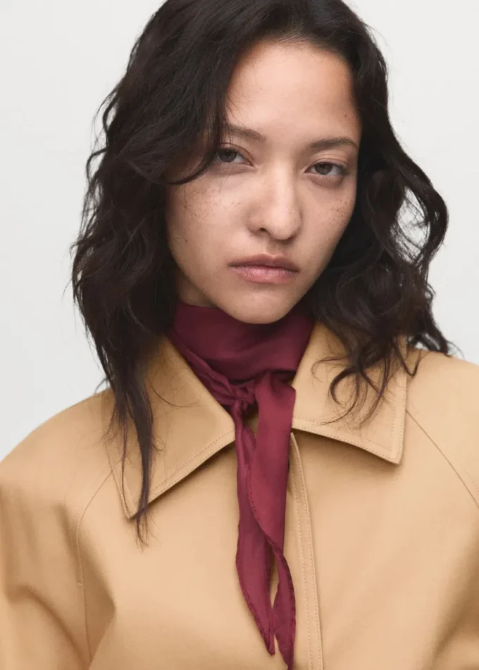 Oversized-Barnjacke mit Schulterklappen Oversized-Barnjacke mit Schulterklappen