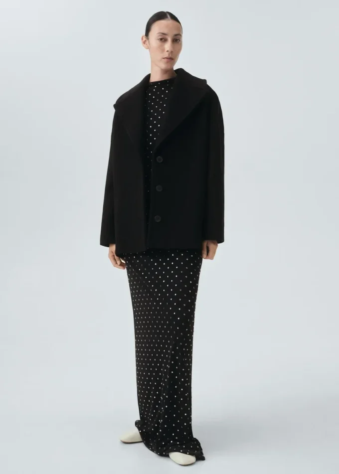 Oversized-Kurzmantel aus Wolle Oversized-Kurzmantel aus Wolle