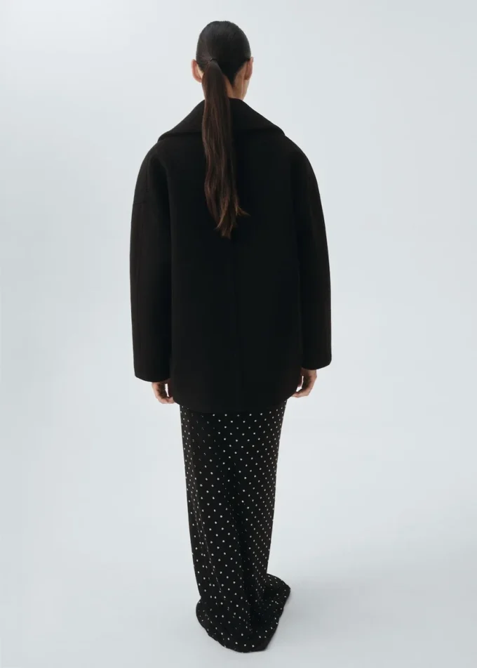 Oversized-Kurzmantel aus Wolle Oversized-Kurzmantel aus Wolle