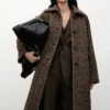 Oversized-Mantel aus melierter Wolle Oversized-Mantel aus melierter Wolle