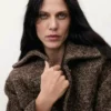 Oversized-Mantel aus melierter Wolle Oversized-Mantel aus melierter Wolle