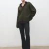 Oversized-Strickjacke mit V-Ausschnitt