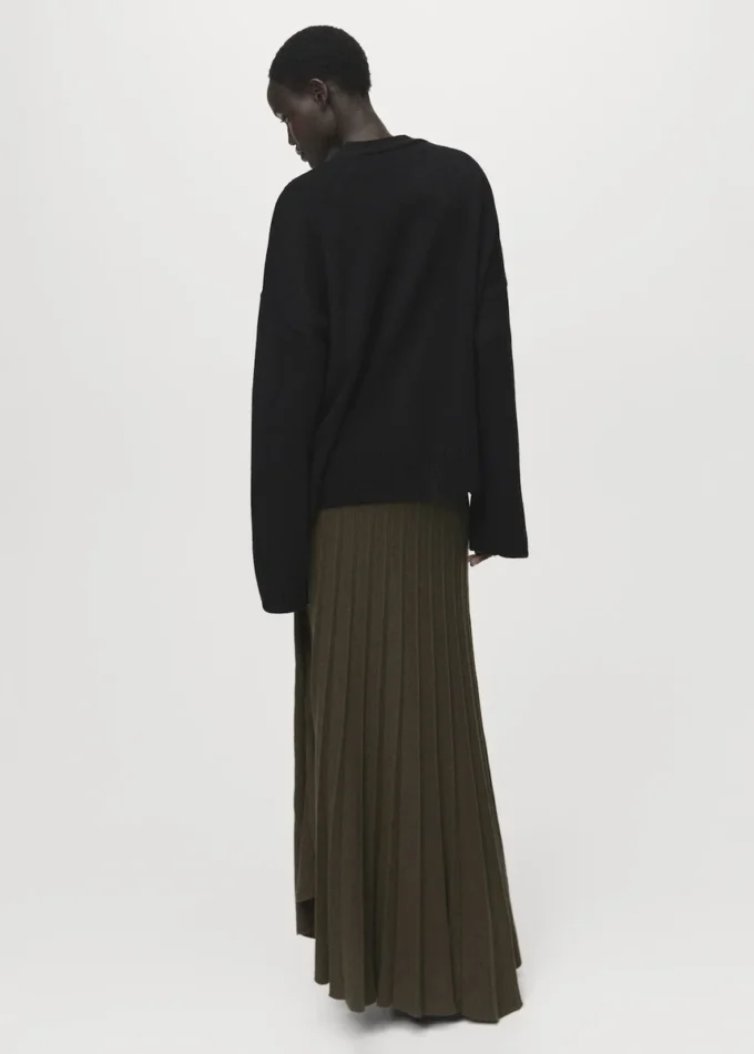 Oversized-Strickjacke mit V-Ausschnitt