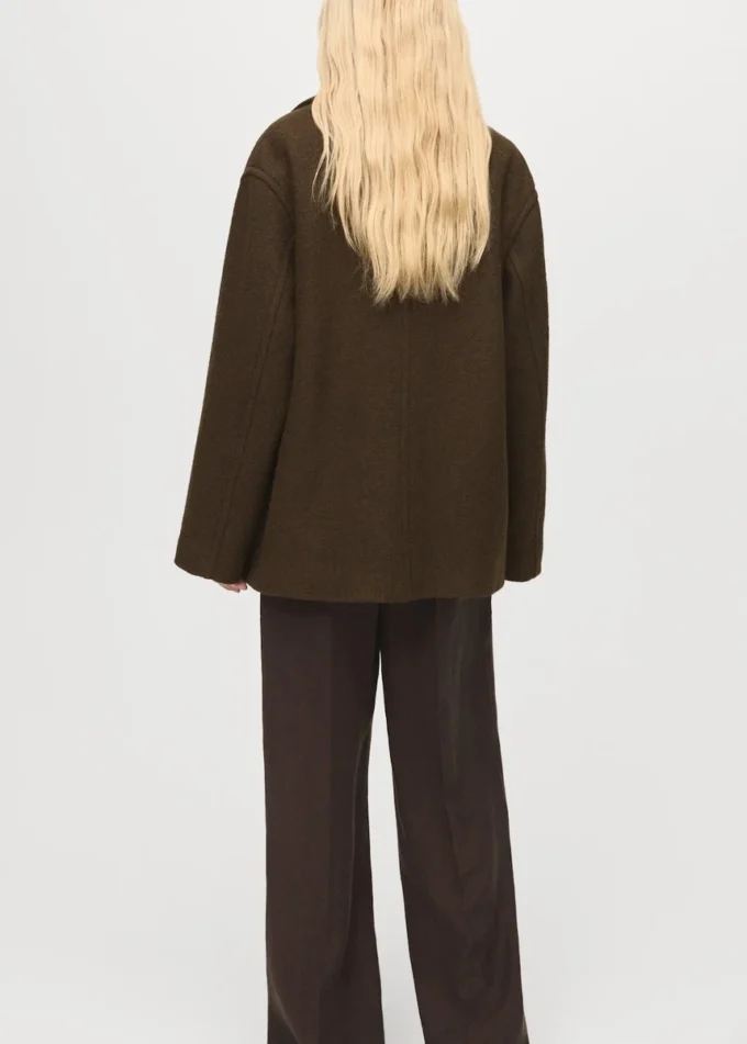 Oversized-Wollmantel mit Maxi-Revers Oversized-Wollmantel mit Maxi-Revers