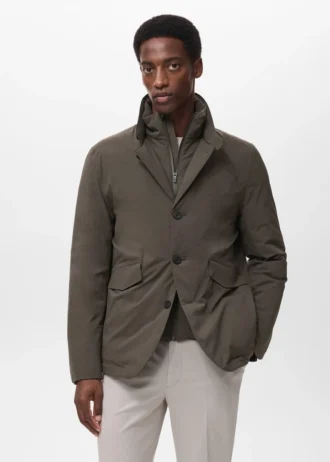 Packbare, wasserabweisende, wattierte Thermolite®-Jacke