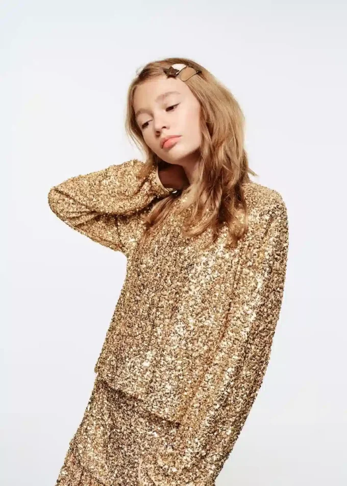 Paillettenbluse Paillettenbluse