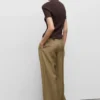 Paperbag-Hose mit Gürtel