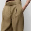 Paperbag-Hose mit Gürtel