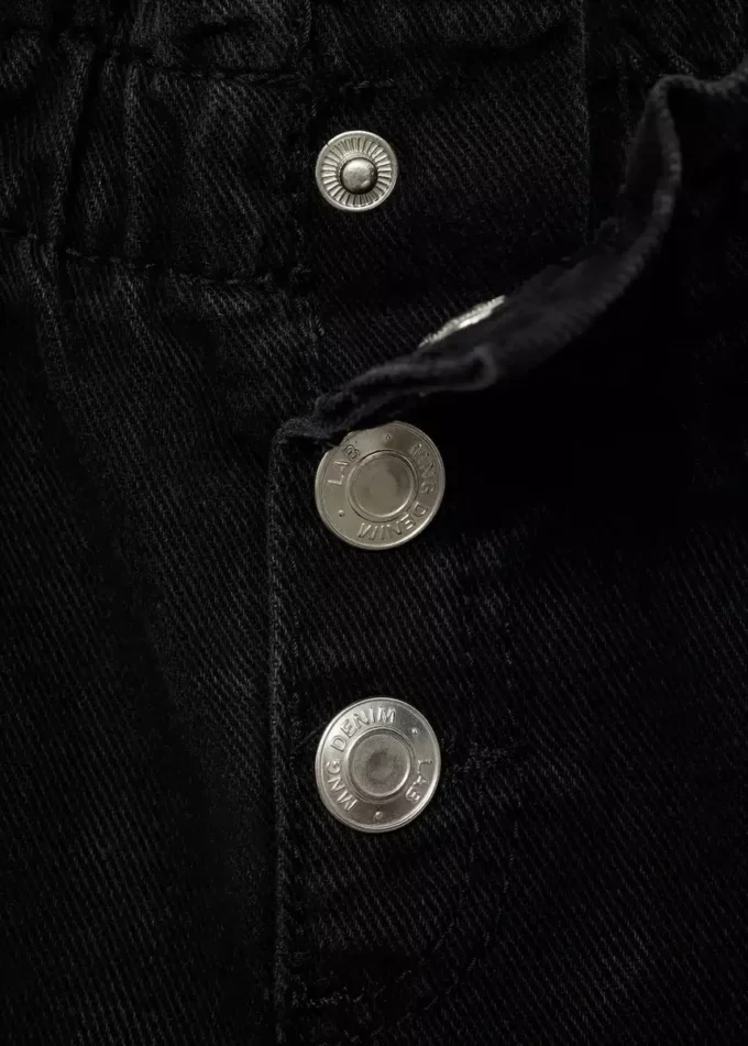 Paperbag-Jeans mit Knöpfen Paperbag-Jeans mit Knöpfen