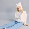 Paperbag-Jeans mit Knöpfen Paperbag-Jeans mit Knöpfen