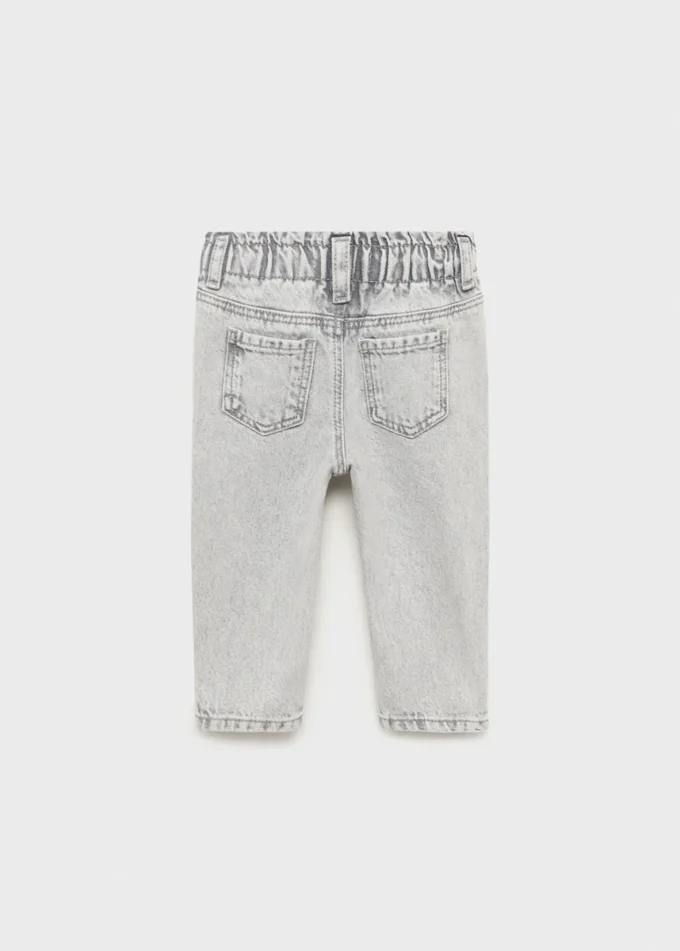 Paperbag-Jeans mit Knöpfen Paperbag-Jeans mit Knöpfen