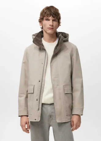 Parka mit abnehmbarer Innenkapuze