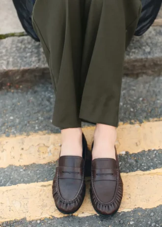 Penny Loafers aus Leder