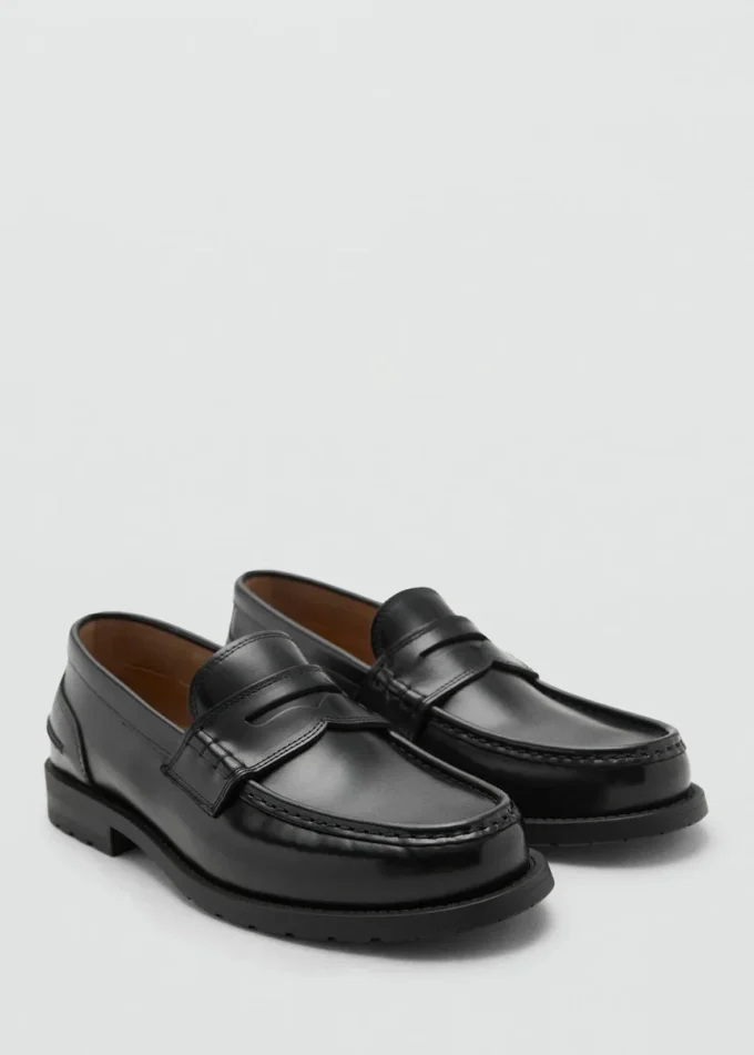 Penny Loafers aus Leder