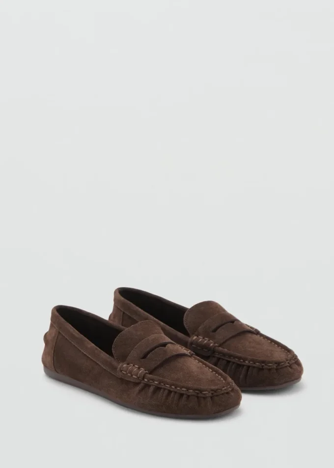 Penny Loafers aus Wildleder