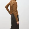 Perkins-Hals-Pullover mit Knopf