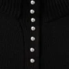 Perkins-Hals-Pullover mit Knopf