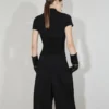 Perkins-Kragen-Pullover mit Cut-out Perkins-Kragen-Pullover mit Cut-out