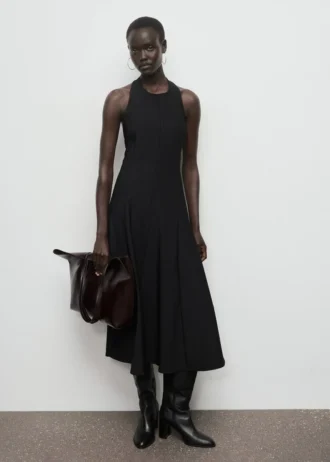 Plisseekleid mit Neckholder