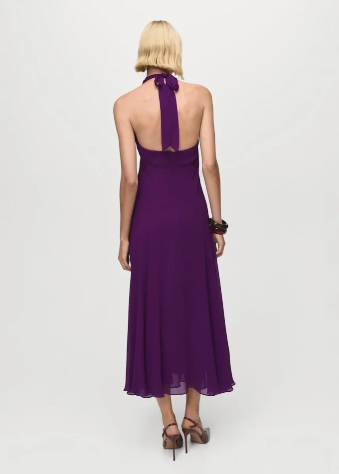 Plisseekleid mit Neckholder Plisseekleid mit Neckholder