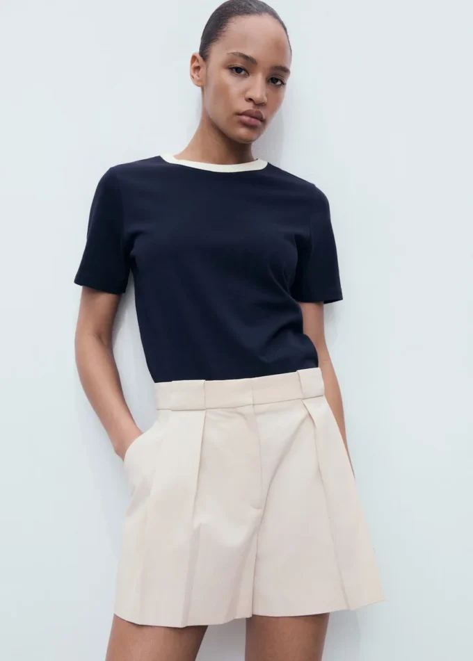 Plissierte Anzugshorts Plissierte Anzugshorts
