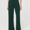 Plissierte Hose mit weitem Bein