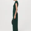 Plissierte Hose mit weitem Bein