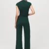 Plissierte Hose mit weitem Bein