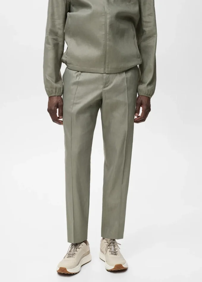 Plissierte Leinenhose Plissierte Leinenhose
