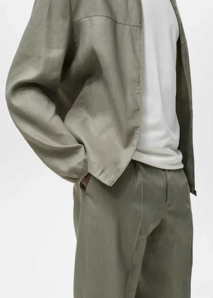 Plissierte Leinenhose Plissierte Leinenhose