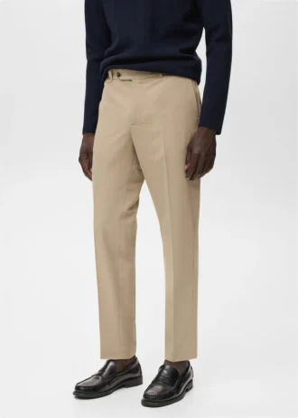 Plissierte Slim-Fit-Hose