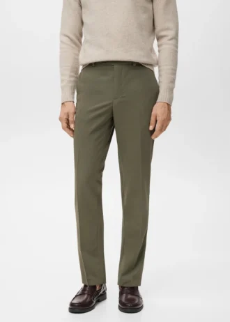 Plissierte Slim-Fit-Hose