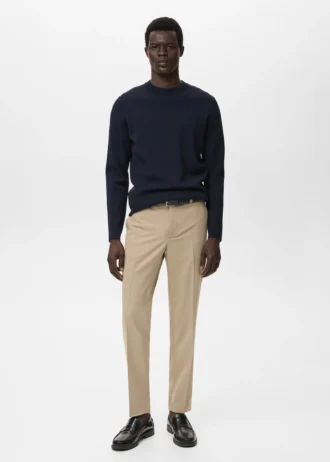 Plissierte Slim-Fit-Hose
