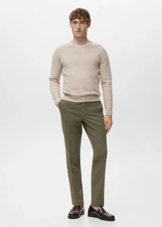 Plissierte Slim-Fit-Hose