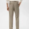Plissierte Slim-Fit-Hose