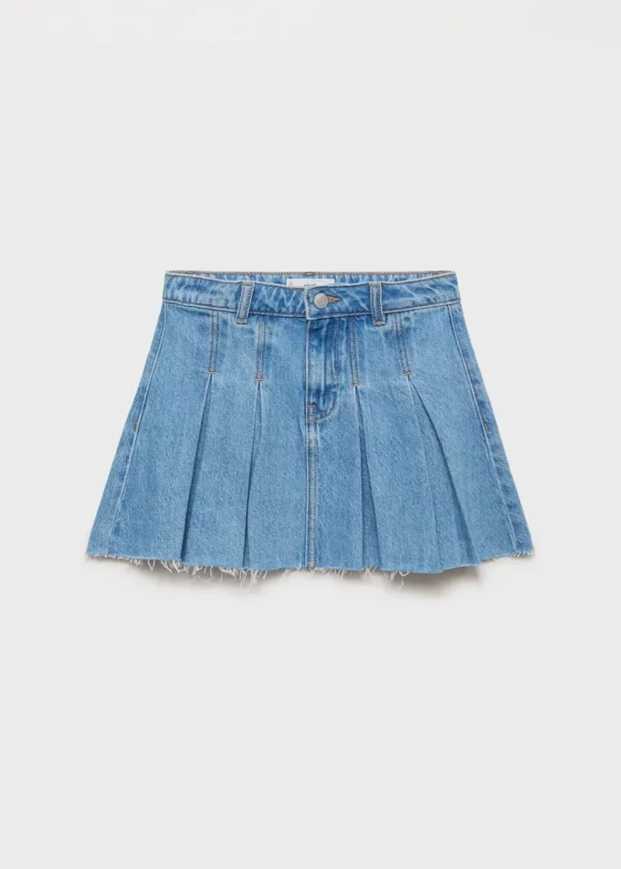 Plissierter Jeansrock Plissierter Jeansrock