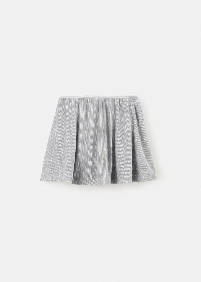 Plissierter Metallic-Rock Plissierter Metallic-Rock