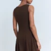 Plissiertes A-Linien-Kleid Plissiertes A-Linien-Kleid