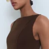 Plissiertes A-Linien-Kleid Plissiertes A-Linien-Kleid