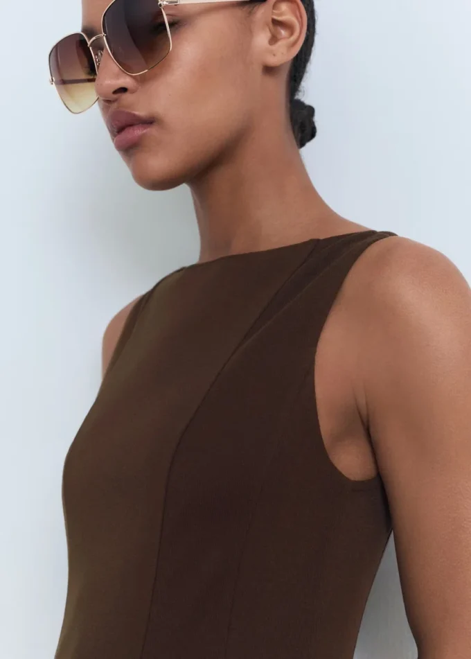 Plissiertes A-Linien-Kleid Plissiertes A-Linien-Kleid