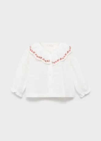 Plumeti-Bluse mit Stickerei