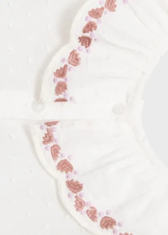 Plumeti-Bluse mit Stickerei