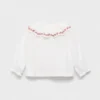 Plumeti-Bluse mit Stickerei
