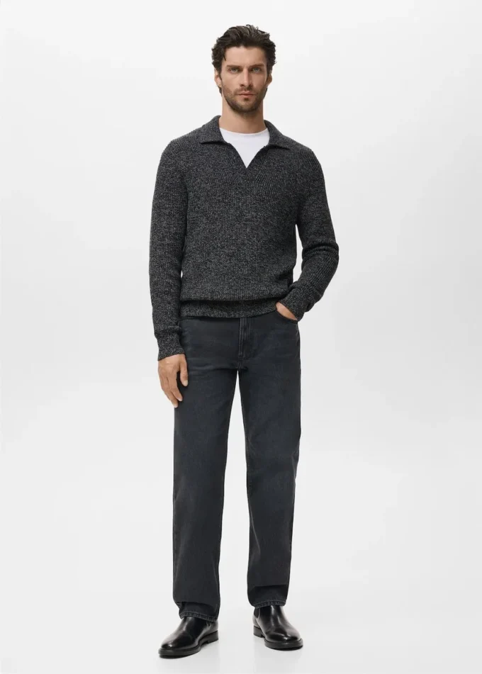 Polo-Pullover aus 100 % Baumwolle Polo-Pullover aus 100 % Baumwolle