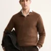 Polo-Pullover aus 100 % Kaschmir Polo-Pullover aus 100 % Kaschmir